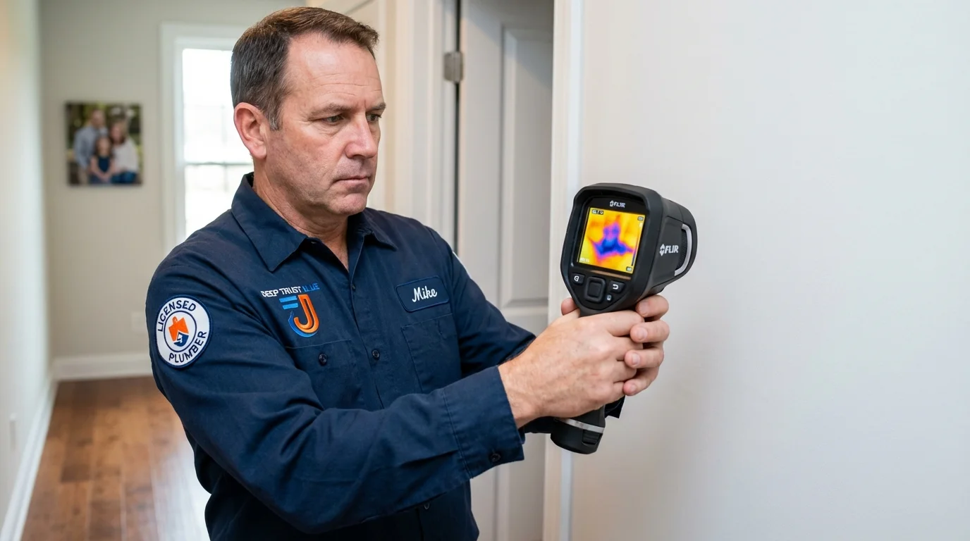 Thermal imaging leak detection by Johns Plumbing LLC in Siloam Springs